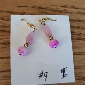 Pink earrings